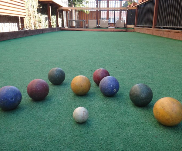 Bocce-ball courts